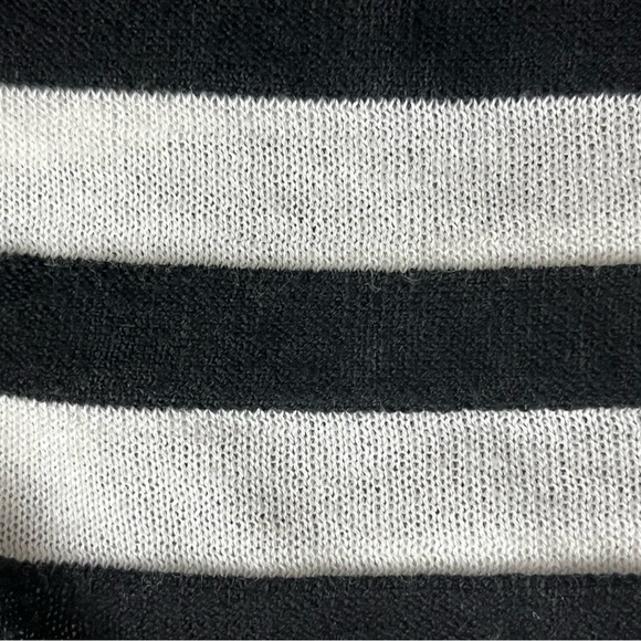 LOFT Striped Boat Neck Cotton Knit Top XS Nautical Sailor Preppy Coastal tunic - Picture 9 of 9